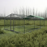 Parc à Poules - Enclos 18m² Ø38mm 6x3x2,25m - Acier Galvanisé